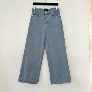 Banana Republic Womens Wide Leg Crop Jeans Size 27/4 Tall Blue Gray High Rise
